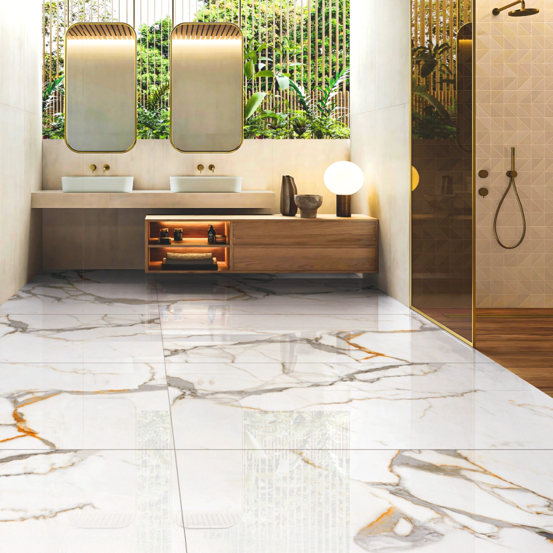 Kajaria Glazed Vitrified Floor Tiles (600x1200mm)